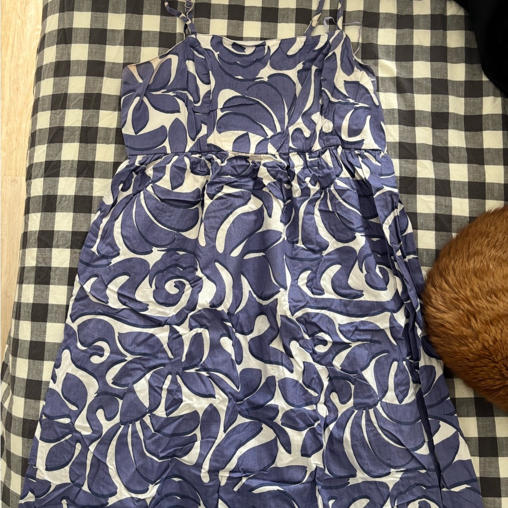 Floral Blue maxi Dress